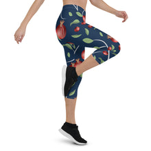 Load image into Gallery viewer, Pomegranate Capri Leggings