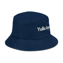 Load image into Gallery viewer, Yalla Bye Denim bucket hat