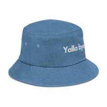 Load image into Gallery viewer, Yalla Bye Denim bucket hat