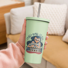 Load image into Gallery viewer, Beautiful Girl From Yerevan Insulated tumbler with a straw