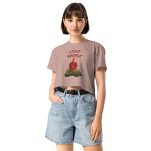 Load image into Gallery viewer, Let Me Think Women’s crop top