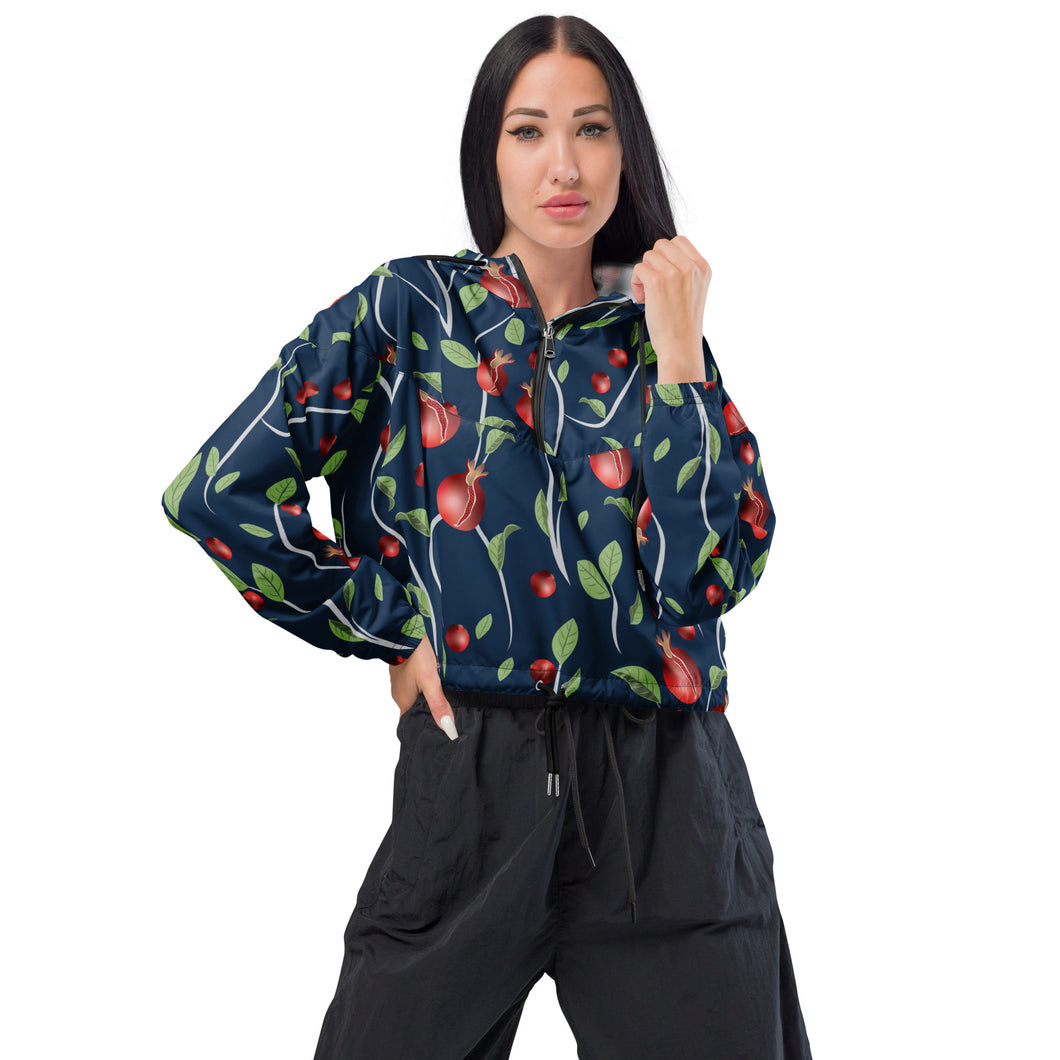 pomegranate Women’s cropped windbreaker