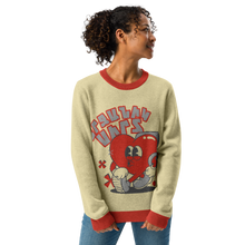 Load image into Gallery viewer, Happy Heart Knitted crew neck sweater
