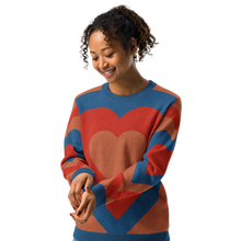 Load image into Gallery viewer, Armenian Heart Knitted crew neck sweater
