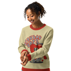 Happy Heart Knitted crew neck sweater