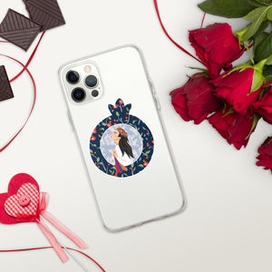 Pomegranate Girl Clear Case for iPhone®