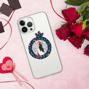 Pomegranate Girl Clear Case for iPhone®