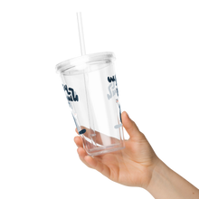 Load image into Gallery viewer, Ay Qez Ban Clear plastic tumbler
