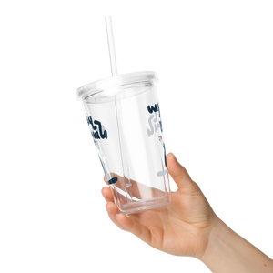 Ay Qez Ban Clear plastic tumbler