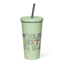 Load image into Gallery viewer, World&#39;s Best Grandma Insulated tumbler with a straw
