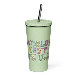 World's Best Grandma Insulated tumbler with a straw