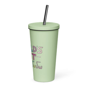 World's Best Grandma Insulated tumbler with a straw