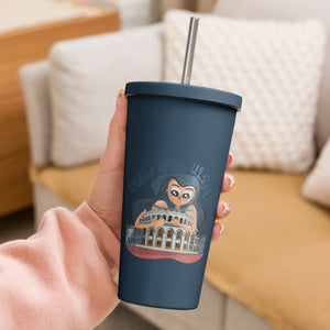 Beautiful Girl From Yerevan Insulated tumbler with a straw