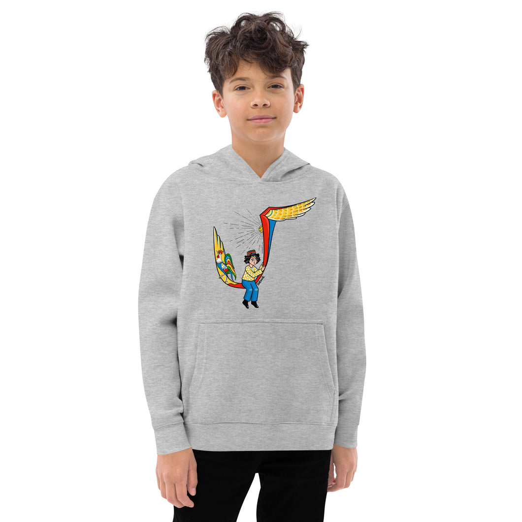 Armenian Alphabet Kids fleece hoodie