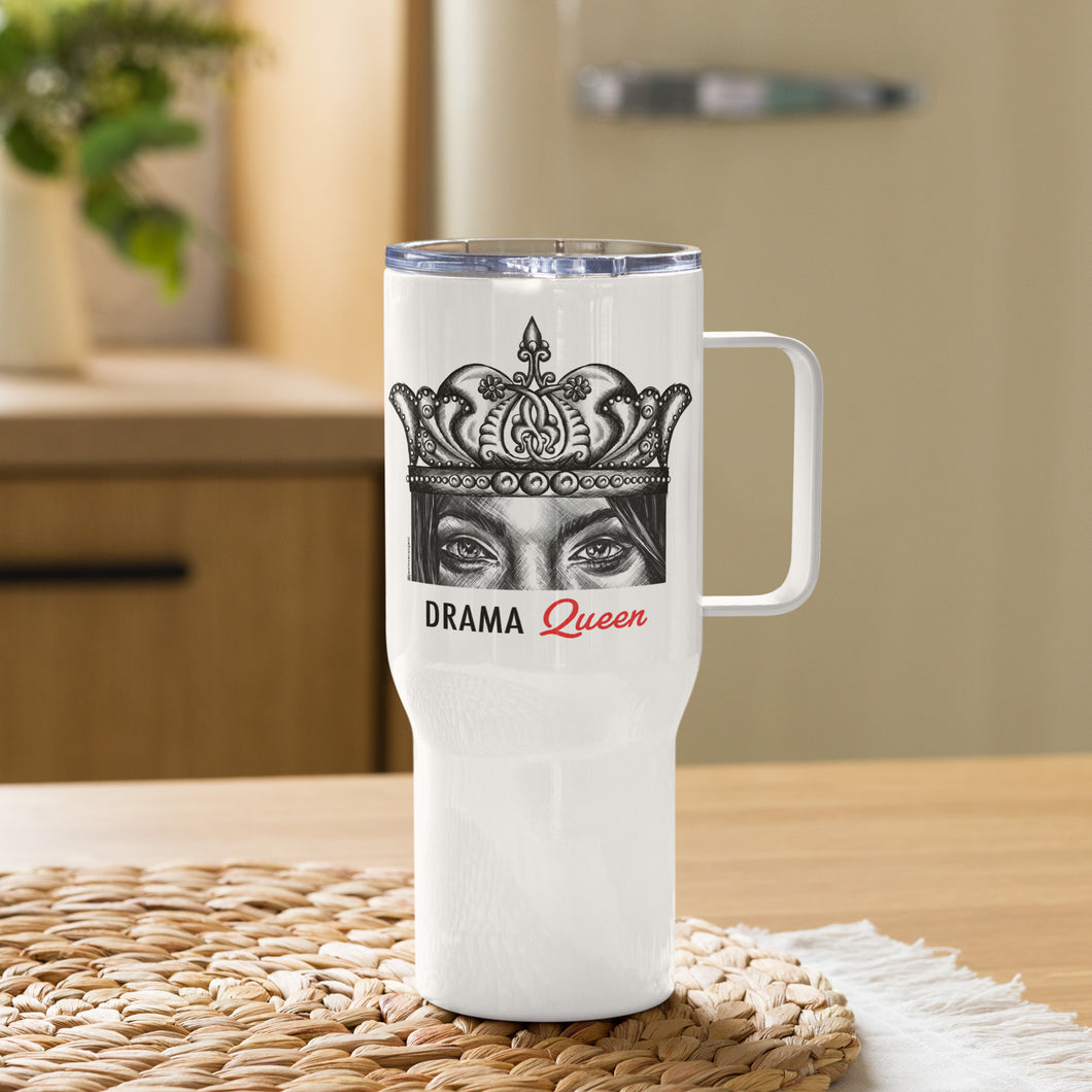 Drama Queen Travel mug with a handle