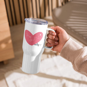 Love Travel mug with a handle
