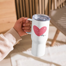 Load image into Gallery viewer, Love Travel mug with a handle
