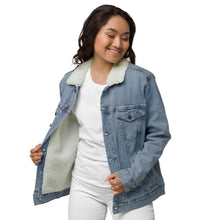 Load image into Gallery viewer, I&#39;m Like This Unisex denim sherpa jacket
