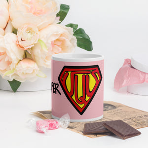 Super Mom White glossy mug