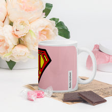 Load image into Gallery viewer, Super Mom White glossy mug
