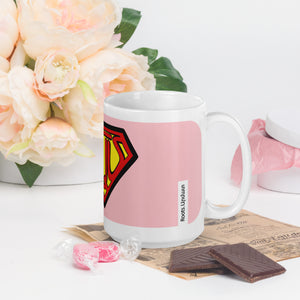 Super Mom White glossy mug