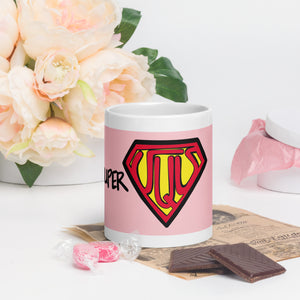 Super Mom White glossy mug