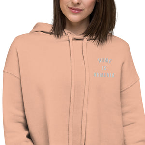 Home Is Armenia Crop Hoodie