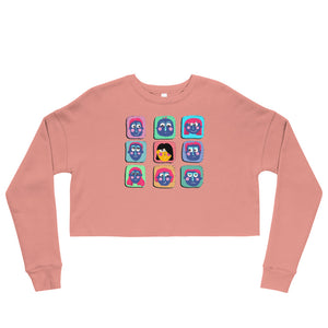 Armenian Emojis Crop Sweatshirt