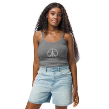 Load image into Gallery viewer, Peace for Artsakh Women’s micro-rib tank top
