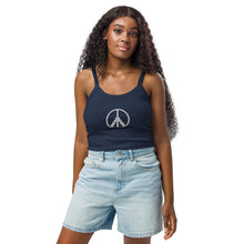 Load image into Gallery viewer, Peace for Artsakh Women’s micro-rib tank top
